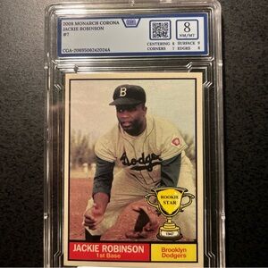 Jackie Robinson Rookie Star Series Card—Graded